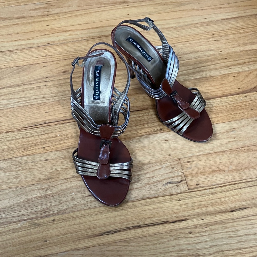 Claudia Ciuti Italian Leather Sandals, size 8